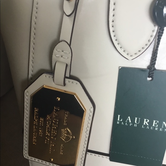 Lauren RL Dorian Shopper Ivory NEW WITH TAGS - Picture 2 of 4